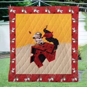 Snoopy Flying House 3D Quilt  Quilt